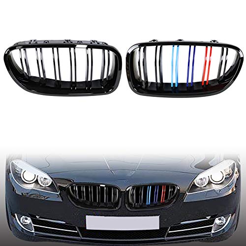 AUFER M Color frontal rejilla de riñón rejilla de cuerpo compatible con rejillas de radiador compatibles para 2010-2016 serie 5 F10 F11 F18 520i 528i 530i 535i 535d 550i M5 sedán de 4 puertas AUFER M Color frontal rejilla de riñón rejilla de cuerpo compatible con rejillas de radiador compatibles para 2010-2016 serie 5 F10 F11 F18 520i 528i 530i 535i 535d 550i M5 sedán de 4 puertas