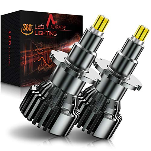 AUXIRACER Bombillas LED D1S / D2S / D3S / D4S para Coche, 360 °CSP 60W 6000K 16000LM IP65 - Kit de Lámpara de Repuesto para Lámparas Halógenas y Luces de Xenón, 2 bombillas