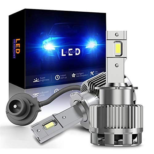 BAN SHUI JU MINSU GUANLI Alto Brillo 110W 25000LM D1S LED D2S D2R D1R D3S D3R D4S D4R Bombilla para Faros Delanteros De Coche Decodificador LED Luz De Faro Fácil Instalación (Socket Type : D1S D1R)