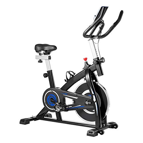 Bicicleta de Ejercicio,Bicicletas de Spinning, Bicicleta Estatica para Fitness, Manillar y Asiento Ajustables para Personas de Diferentes Estatura (Capacidad de Peso:80 kg)