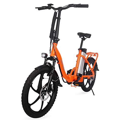 Bicicleta Plegable Eléctrico E De Bicicletas, hasta 30 Km/H, 20 Pulgadas Ajustable Plegable del Ciclomotor Bicicletas Bicicleta Eléctrica, La Batería Recargable De 36V 250W / Litio, Unisex,Naranja Bicicleta Plegable Eléctrico E De Bicicletas, hasta 30 Km/H, 20 Pulgadas Ajustable Plegable del Ciclomotor Bicicletas Bicicleta Eléctrica, La Batería Recargable De 36V 250W / Litio, Unisex,Naranja