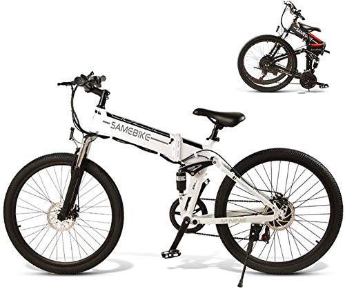 Bicicletas Eléctricas, 28" Electric Trekking/Bicicleta de Ruta for los Adultos, 21 Engranajes Velocidad Bicicleta eléctrica con 10.4Ah / 48V extraíble de Iones de Litio, suspensión Delantera, Frenos