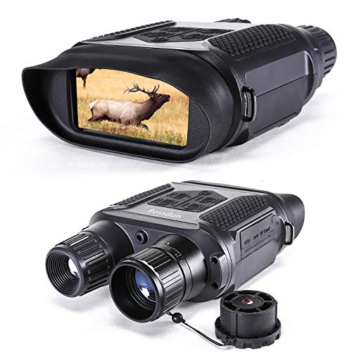 Binocular Digital de visión Nocturna para la Caza, 7x31 con cámara infrarroja TFT LCD HD de 2 Pulgadas y videocámara Rango de visualización de 1300 pies / 400M, con Tarjeta de Memoria 32G
