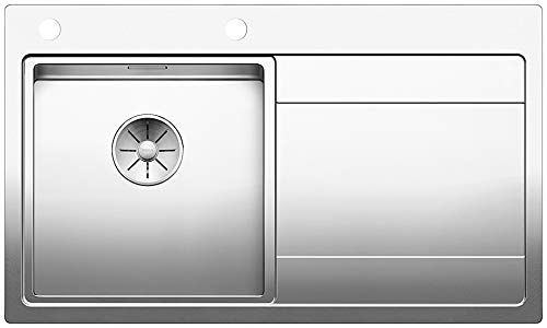 Blanco 521657 Divon II 45 S-IF-Fregadero de cocina (acero inoxidable, acabado satinado), 45 cm Unterschrank