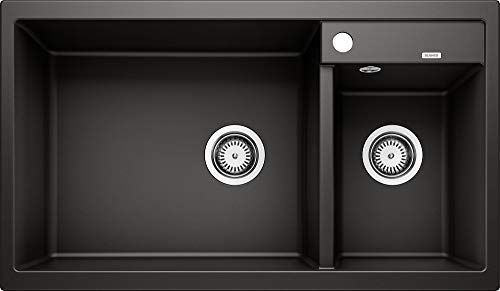 BLANCO 525936 Metra 9 - Fregadero de cocina, color negro BLANCO 525936 Metra 9 - Fregadero de cocina, color negro