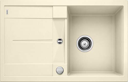 BLANCO METRA 45 S – Fregadero Rectangular de Granito para Armarios Bajos de 45 cm de Ancho – Con Escurridor Integrado – Acabado SILGRANIT – Beige – 513029 BLANCO METRA 45 S – Fregadero Rectangular de Granito para Armarios Bajos de 45 cm de Ancho – Con Escurridor Integrado – Acabado SILGRANIT – Beige – 513029