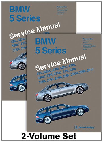 BMW 5 Series Service Manual 2004,2005,2006,2007,2008,2009,2010 (E60, E61): 525i, 525xi, 528i, 528xi, 530i, 530xi, 535i, 535xi, 545i, 550i