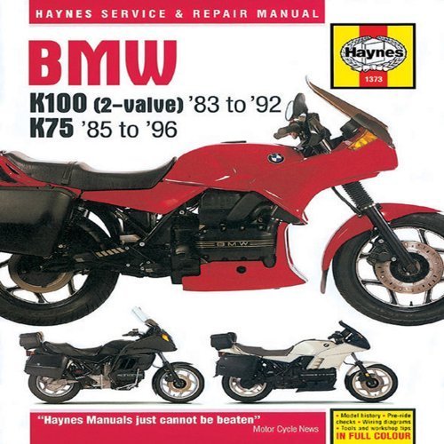 BMW K100 (2-valve) '83 to '92 & K75 '85 to '96 Service and Repair Mainual 1st edition by Haynes, John (1994) Hardcover