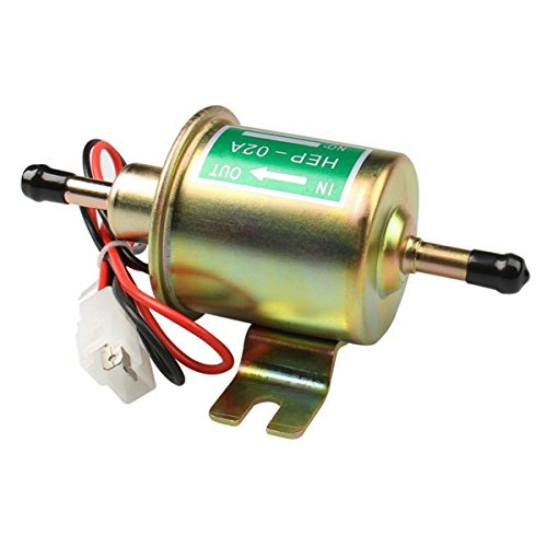 Bomba de combustible universal HEP-02A, para gasolina y diésel (12 V/24 V), de Holdlebe. Bomba de combustible universal HEP-02A, para gasolina y diésel (12 V/24 V), de Holdlebe.