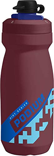 CamelBak Podium Dirt bidón de agua 620 ml Bicicleta Azul, Borgoña Polipropileno (PP) - Bidones de agua (620 ml, Bicicleta, Azul, Borgoña, Polipropileno (PP), Silicona, Giro)