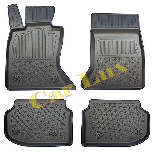 Car Lux AR04365 - Alfombras Alfombrillas de Goma a Medida Tipo cubeta Exclusiv con Borde Alto para Serie 5 F10 / F11 Desde 2010- X-Drive