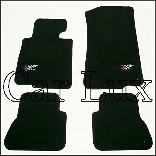 Car Lux NAR00338 - Alfombras Coche a Medida Alfombrillas para Serie 3 E46 Cabrio Sport Edition Velour