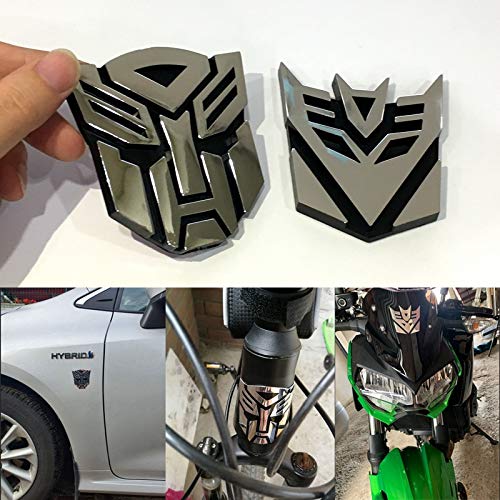 Car Styling Plastic 3D Car Stickers Cool Autobots Logo Transformers Badge Emblem Tail Decal Motocicleta Bicicleta Decoración del Coche