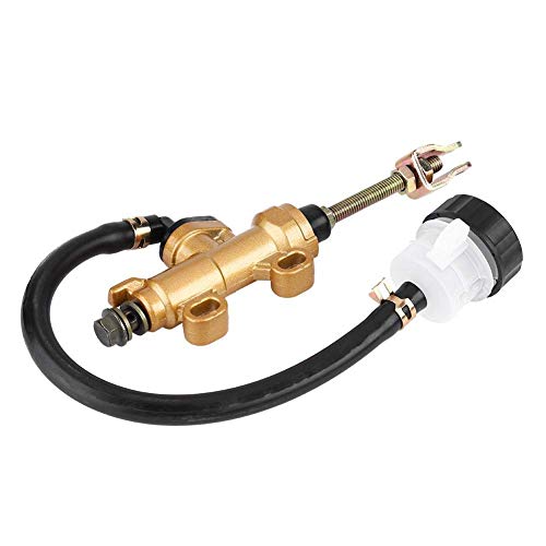 Cilindro maestro de freno trasero Bomba de cilindro Universal con depósito para motocicleta Dirt Bike ATV Cilindro de bomba hidráulica Cilindro maestro de freno trasero Bomba de cilindro Universal con depósito para motocicleta Dirt Bike ATV Cilindro de bomba hidráulica
