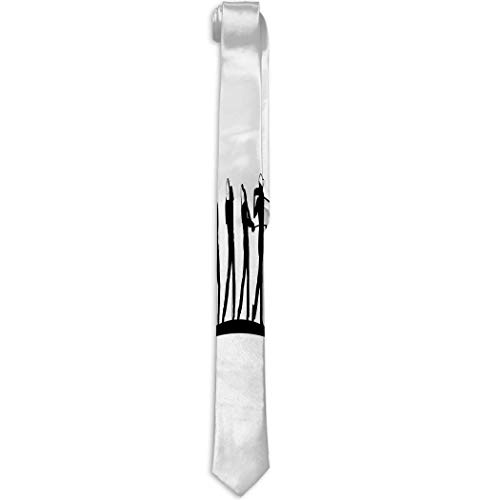 Corbata de Seda de poliéster Corbata Golf Deporte al Aire Libre Logotipo Inspiración Jugador Golpes Bola Swing Stick Presentación de la Marca Visual Hermoso