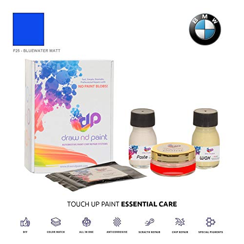 DrawndPaint for/BMW 5-Series Touring/Bluewater Matt - F25 / Touch-UP Sistema DE Pintura Coincidencia EXACTA/Essential Care
