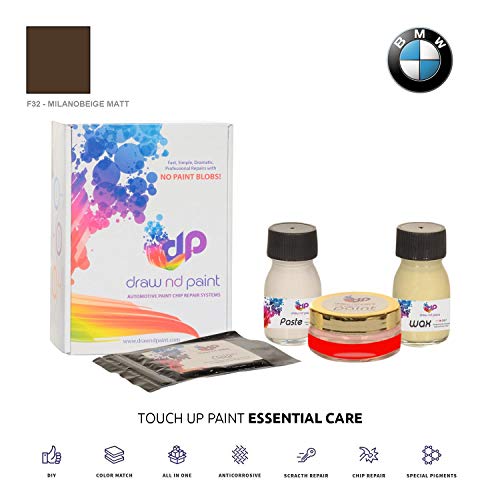 DrawndPaint for/BMW 5-Series Touring/MILANOBEIGE Matt - F32 / Touch-UP Sistema DE Pintura Coincidencia EXACTA/Essential Care