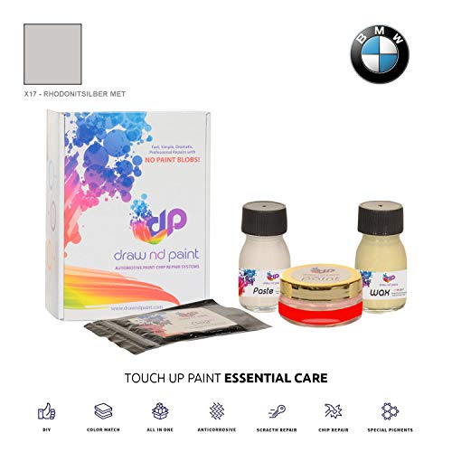 DrawndPaint for/BMW 5-Series Touring/RHODONITSILBER Met - X17 / Touch-UP Sistema DE Pintura Coincidencia EXACTA/Essential Care