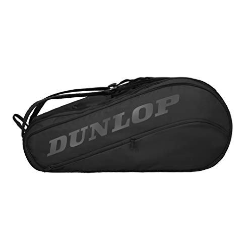 Dunlop D TAC CX Team 8 Pack BLK/Red Bolsa de Tenis 8 Raquetas Adulto, Unisex, Negro, Rojo, Talla Única