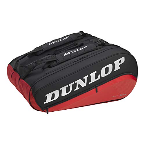 Dunlop Sports 2021 CX-Performance 12-Raqueta Thermo - Bolsa de tenis, color negro y rojo