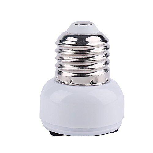 E27-USEU convertidor de enchufe, adaptador de base de lámpara de alta calidad para bombillas LED y bombillas incandescentes y bombillas CFL (1 unidad)