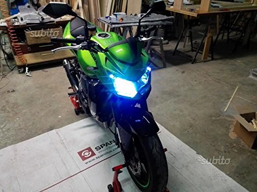 easyelettronica® Kit LED CREE Moto lámparas H7 para Kawasak Z750 para anti-reflejo + abbagliante todo LED nueva tecnología