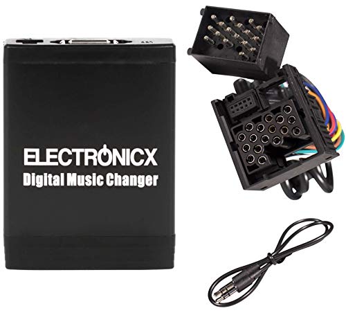 Electronicx Elec-M06-BM1 Adaptador de Musica para Coche USB, SD, AUX para BMW, Land Rover, Mini Rundpin, Cambiador de CD