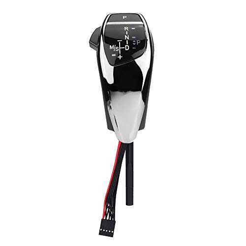 Elerose Perilla de cambio de marchas automática con LED Palanca de cambio manual(Negro galvanizado)