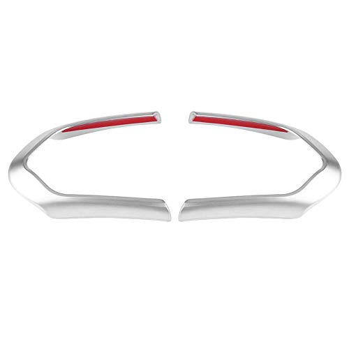 Embellecedor del volante - 1 par de marco de la tapa del volante para BMW F20 F22 F30 F32 F10 F06 F15 F16. (Fibra de carbono y cromo) (Color : Chrome) Embellecedor del volante - 1 par de marco de la tapa del volante para BMW F20 F22 F30 F32 F10 F06 F15 F16. (Fibra de carbono y cromo) (Color : Chrome)