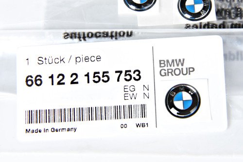 Emblemas originales de BMW E46 Cabrio Compact Coupe (x3) 11 mm OEM 66122155753