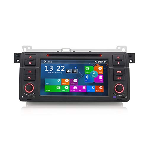 ERISIN Estéreo de Automóvil de 7 Pulgadas para BMW Serie 3 E46 M3 3er 320 Rover 75 Soporte de Reproductor Multimedia Bluetooth Navegación GPS Sat Nav USB Soporte SD SD 3G Internet ERISIN Estéreo de Automóvil de 7 Pulgadas para BMW Serie 3 E46 M3 3er 320 Rover 75 Soporte de Reproductor Multimedia Bluetooth Navegación GPS Sat Nav USB Soporte SD SD 3G Internet