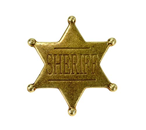 Estrella de Sheriff - placa cowboy