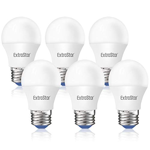ExtraStar LED Globo bombilla E27 ES G45 4W Luz calida 3000K 6 unidades [Clase de eficiencia energética A+]