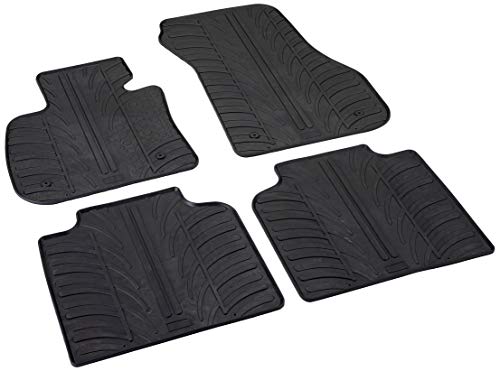 Gledring 0496 Alfombrillas de Goma Compatible con BMW Serie 2 F46 Gran Tourer 2015- (Perfil T 4-Partes + Clips de Montaje), Negro