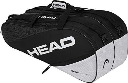 Head Elite 9R Supercombi Bolsa de Tenis, Adultos Unisex, Negro/Blanco Head Elite 9R Supercombi Bolsa de Tenis, Adultos Unisex, Negro/Blanco