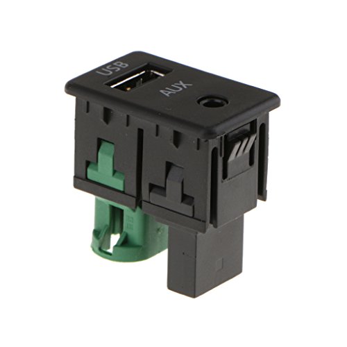 Homyl - Interruptor USB de entrada auxiliar para BMW Serie 3 5 E87 E90 E91 E92 E93 F10 F11 F18 E12 F13