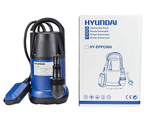 Hyundai HY-EPPC900 Bomba Sumergible Aguas Limpias, 230 V, Azul Marino y Negro