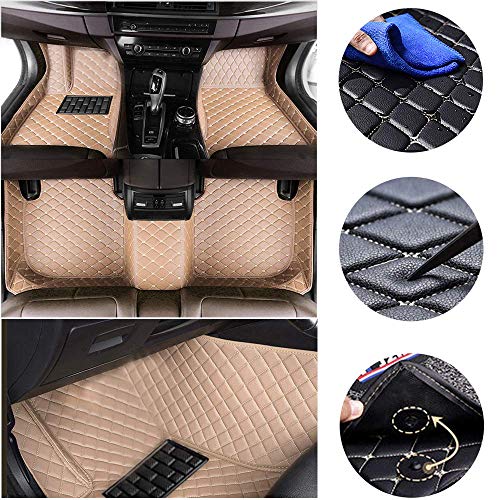 jialaiwo Alfombrillas Coches para BMW 3 Series E36 318is Coupe 2019-2021 Alfombrilla Impermeables para Todo Clima Accesorios Interiores Alfombras Beige