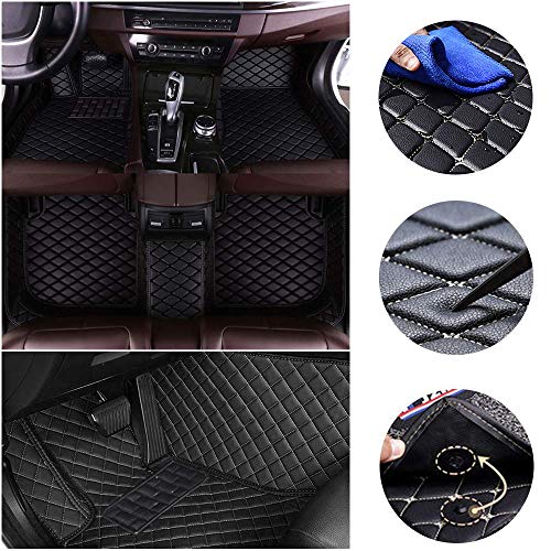 jialaiwo Alfombrillas Coches para BMW X6 E71 2019-2021 Alfombrilla Impermeables para Todo Clima Accesorios Interiores Alfombras Negro