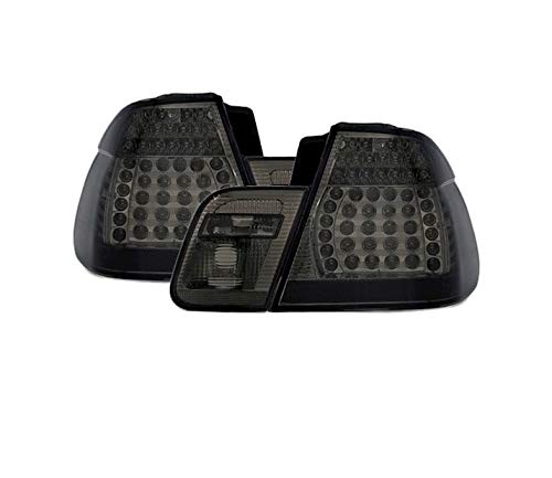 Juego de luces traseras compatibles con BMW Serie 3 E46 Saloon 2001 2002 2003 2004 2005 316i 318i 320i 325i 325iX 330i 330iX 318d 320d 330xd VT460 1 Par de lámpara de montaje de luz trasera Humo LED Juego de luces traseras compatibles con BMW Serie 3 E46 Saloon 2001 2002 2003 2004 2005 316i 318i 320i 325i 325iX 330i 330iX 318d 320d 330xd VT460 1 Par de lámpara de montaje de luz trasera Humo LED