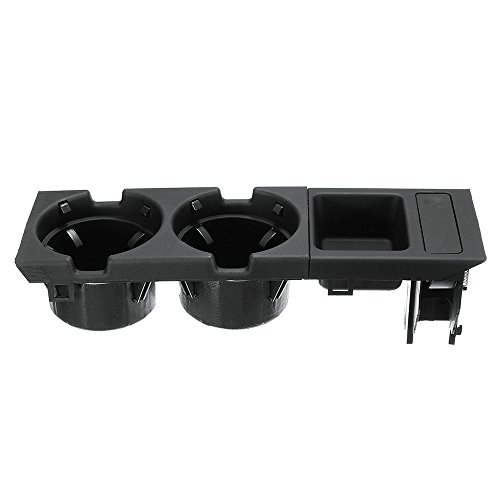 KKmoon Portavasos Frontal Consola Central Soporte de Bebidas Latas + Sostenedor de Monedas para BMW 3 Series E46 1998-2004 Negro KKmoon Portavasos Frontal Consola Central Soporte de Bebidas Latas + Sostenedor de Monedas para BMW 3 Series E46 1998-2004 Negro