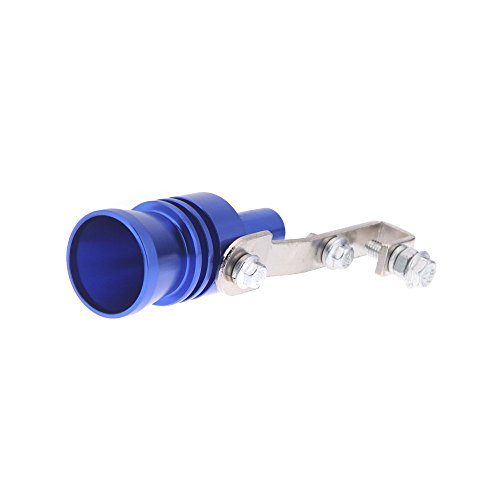 KKmoon Turbo Ton Whistle Tubo de escape silencioso de Blow Off Válvula Aluminio tamaño XL Azul