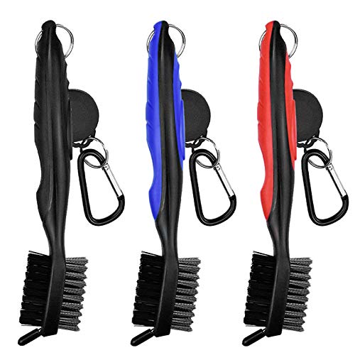 Kupink 3 PCS Cepillo Palos de Golf para Limpiar Palos de Golf para Colgar en Bolsa de Golf para Limpiar la Cara del Palo y los Hoyuelos Doble Cara Bola Clip Kupink 3 PCS Cepillo Palos de Golf para Limpiar Palos de Golf para Colgar en Bolsa de Golf para Limpiar la Cara del Palo y los Hoyuelos Doble Cara Bola Clip