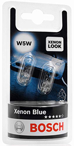 Lámparas Bosch para vehículos Xenon Blue W5W 12V 5W W2 1x9, 5d (Lámpara x2)