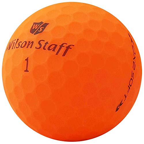 lbc-sports 24 Wilson Staff Dx2 / Duo Soft Optix - Pelotas de Golf AAAAA, Color Naranja, Acabado Mate, Pelotas de Golf usadas