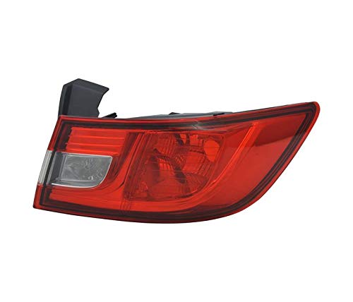 Luces traseras VT1067P Luz trasera derecha derecha Asamblea Luz trasera trasera Asamblea Luz trasera Lado del conductor Rojo Blanco Compatible con Renault Clio IV Hatchback 2012 2013 2014 2015 2016-