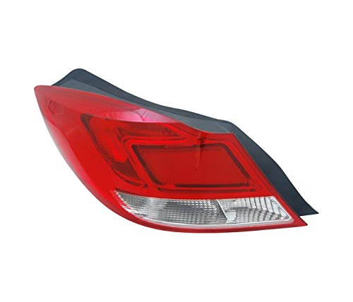 Luz trasera izquierda compatible con Opel Insignia 2008 2009 2010 2011 2012 2013 Hatchback 5 puertas VT1014L lado del conductor lado izquierdo luz trasera montaje lámpara roja blanca