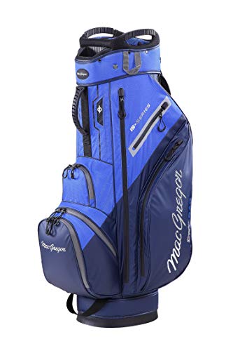 MacGregor MACTEC 15 Series - Bolsa para Carrito de Golf, Resistente al Agua, Color Azul Marino y Real, Talla única