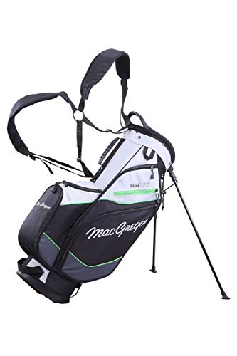 MacGregor MACTEC 7.0 - Bolsa para Palos de Golf para Hombre, Color Plateado, Negro/Verde, Talla única
