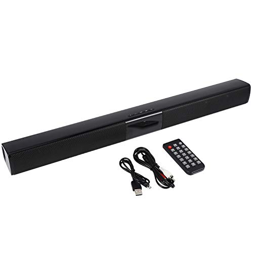 Nrpfell 20W Columna Inalámbrica Altavoz TV Barra de Sonido Estéreo Teatro en Casa Barra de Sonido Portátil TF USB para TV Pc